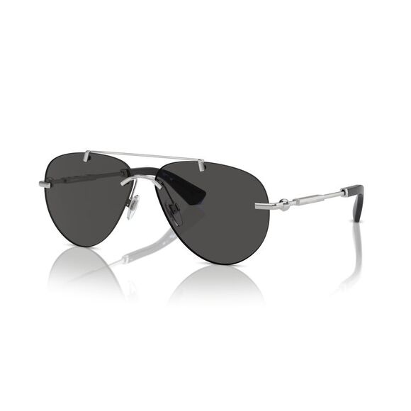 Burberry 0BE3152 100587 Black Silver Titanium Aviator Sunglasses - Picture 1 of 3